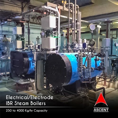 Electrical/Electrode 1000 Kg/Hr Capacity Ibr Steam Boiler - Color: Blue