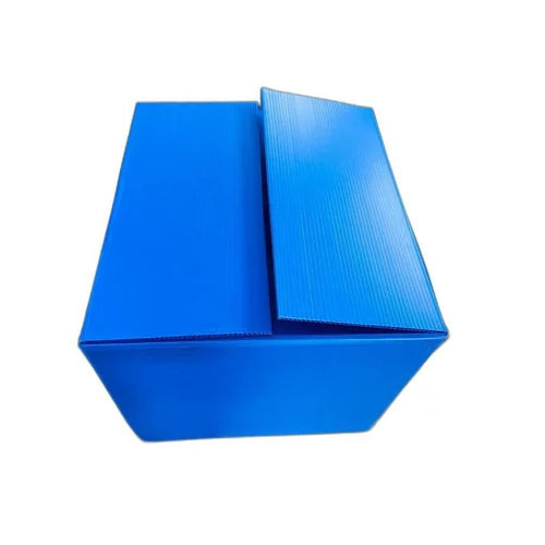 Blue Polypropylene Corrugated Box