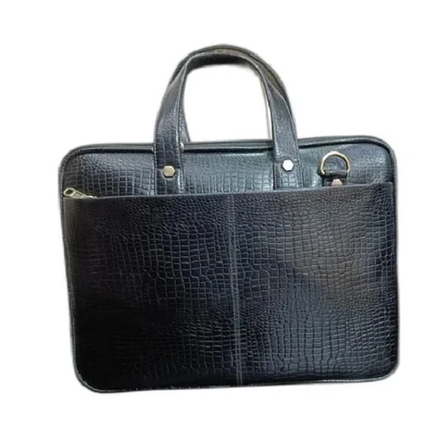 Black Leather Laptop Bag