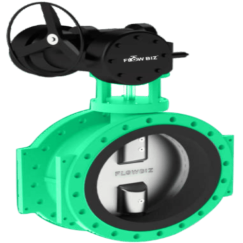 Offset Disc Butterfly Valve Manufacturer In Jamnagar - Color: Green & Black