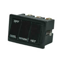 Heat Convector Piano Switch - High-quality Plastic, Black Color | Max Current 16 Ampere, Max Voltage 220-240 Volt, Operating Temp -10 To 25 Â°c