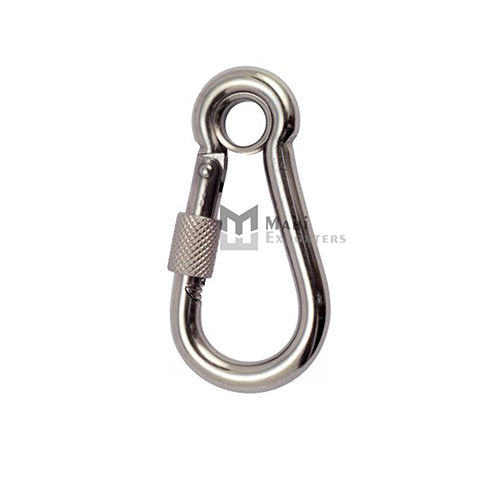 31221 Spring Hook With Safety Nut And Eyelet Cables Chains Hardware