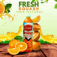 100% Natural Fresh Orange Squash