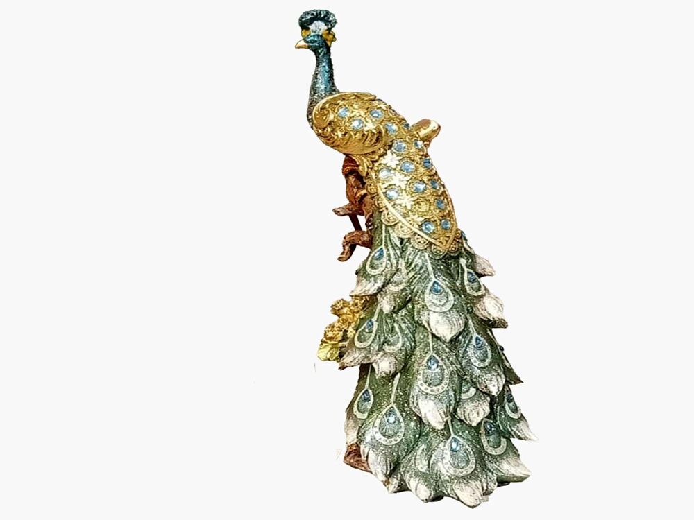 Fiber Peacock Statue - Color: Different Available