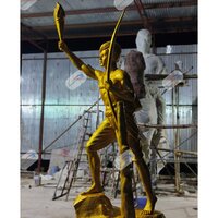 Gold Plated Fiber Statue