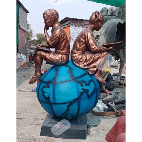 Gold Plated Fiber Statue