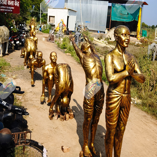 Gold Plated Fiber Statue