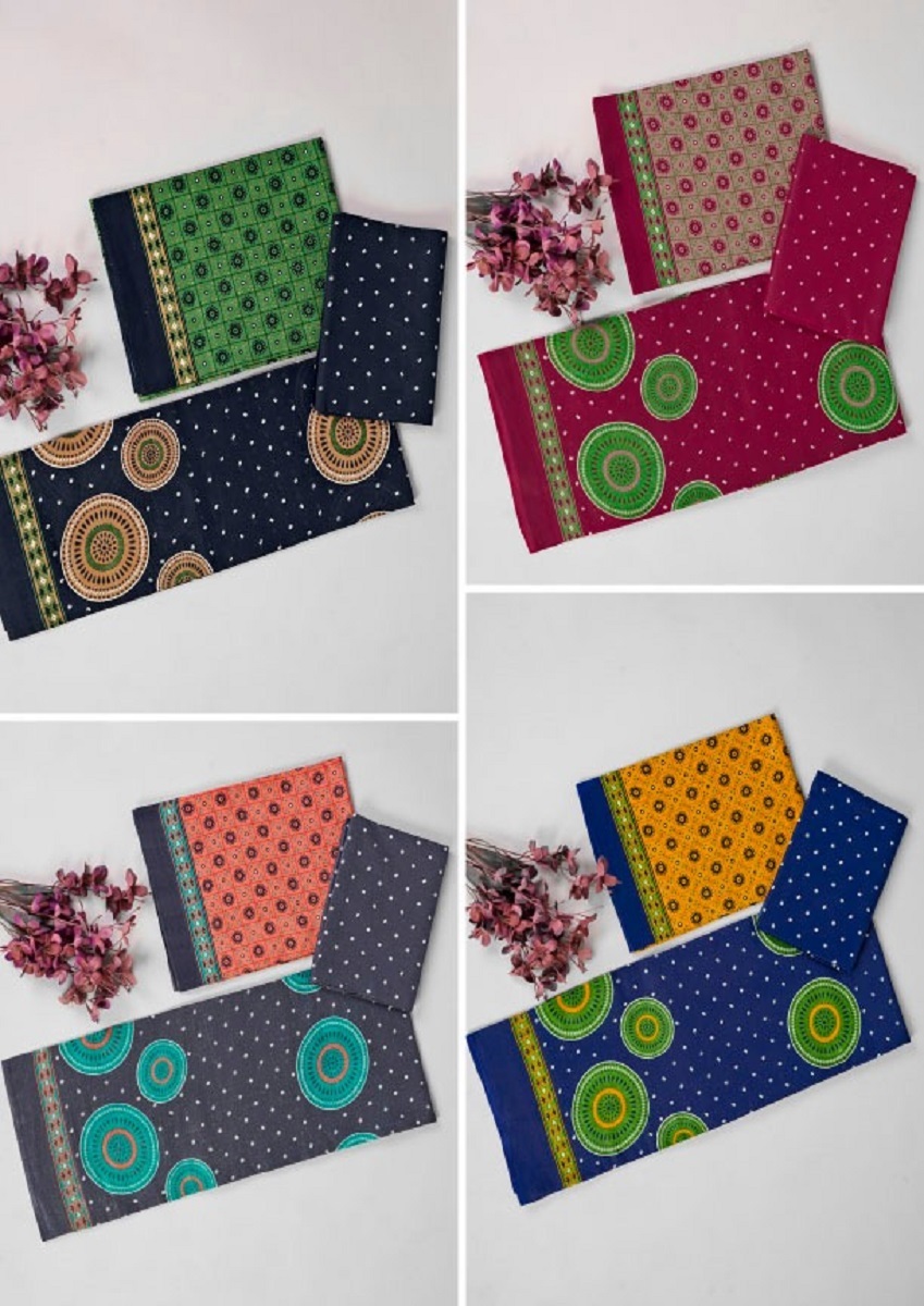 Laado 4 Matching Printed Dress Material