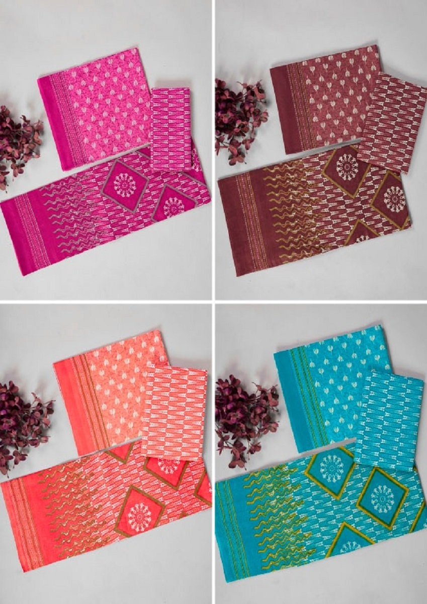 Laado 4 Matching Printed Dress Material