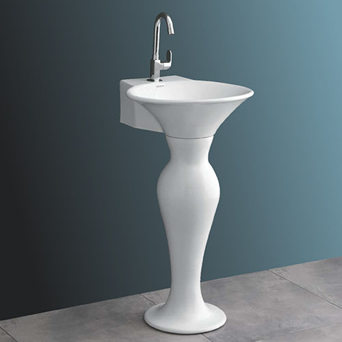 White Wash Basin With Pedestal