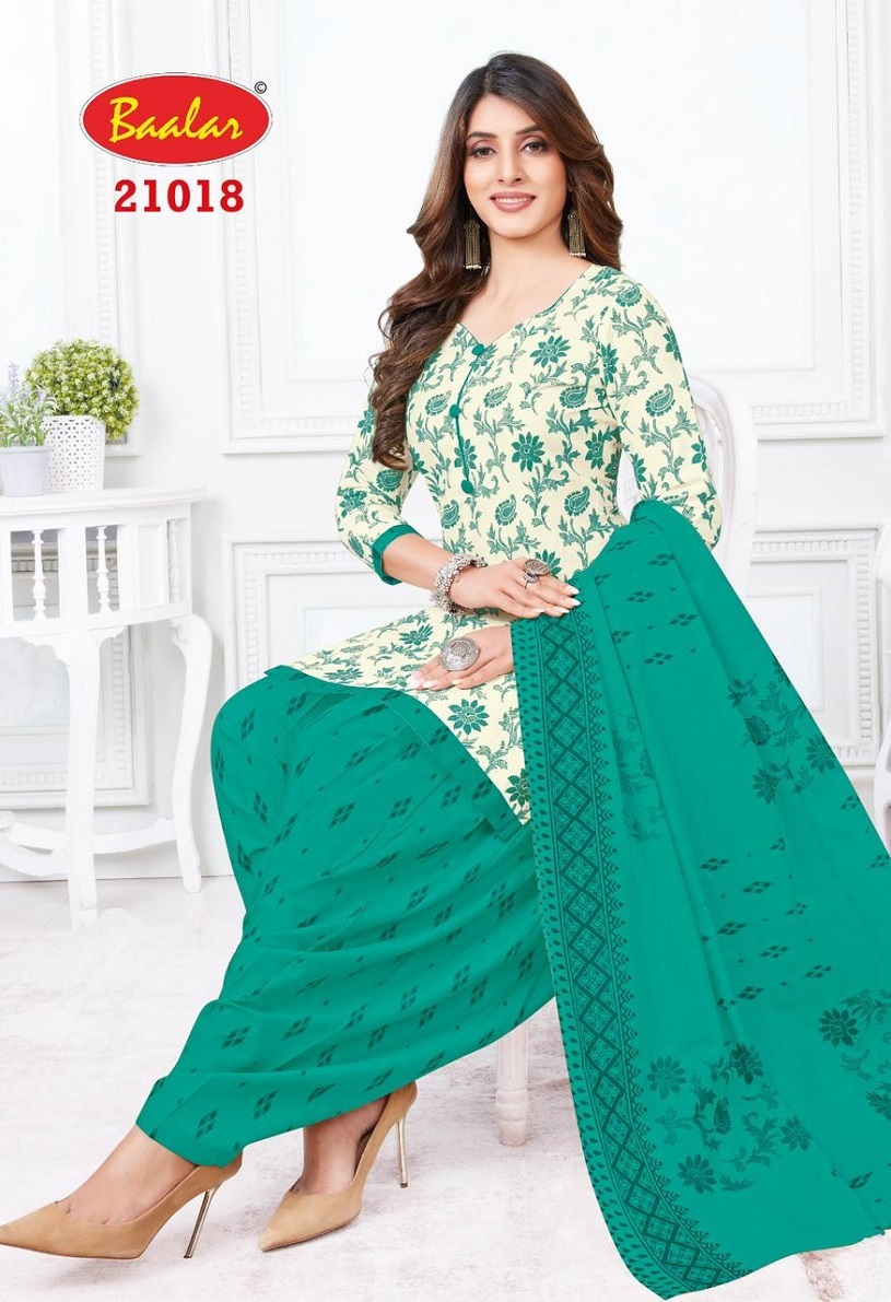 Baalar Colours Patiyala  Dress Material