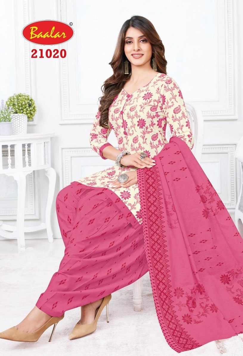 Baalar Colours Patiyala  Dress Material