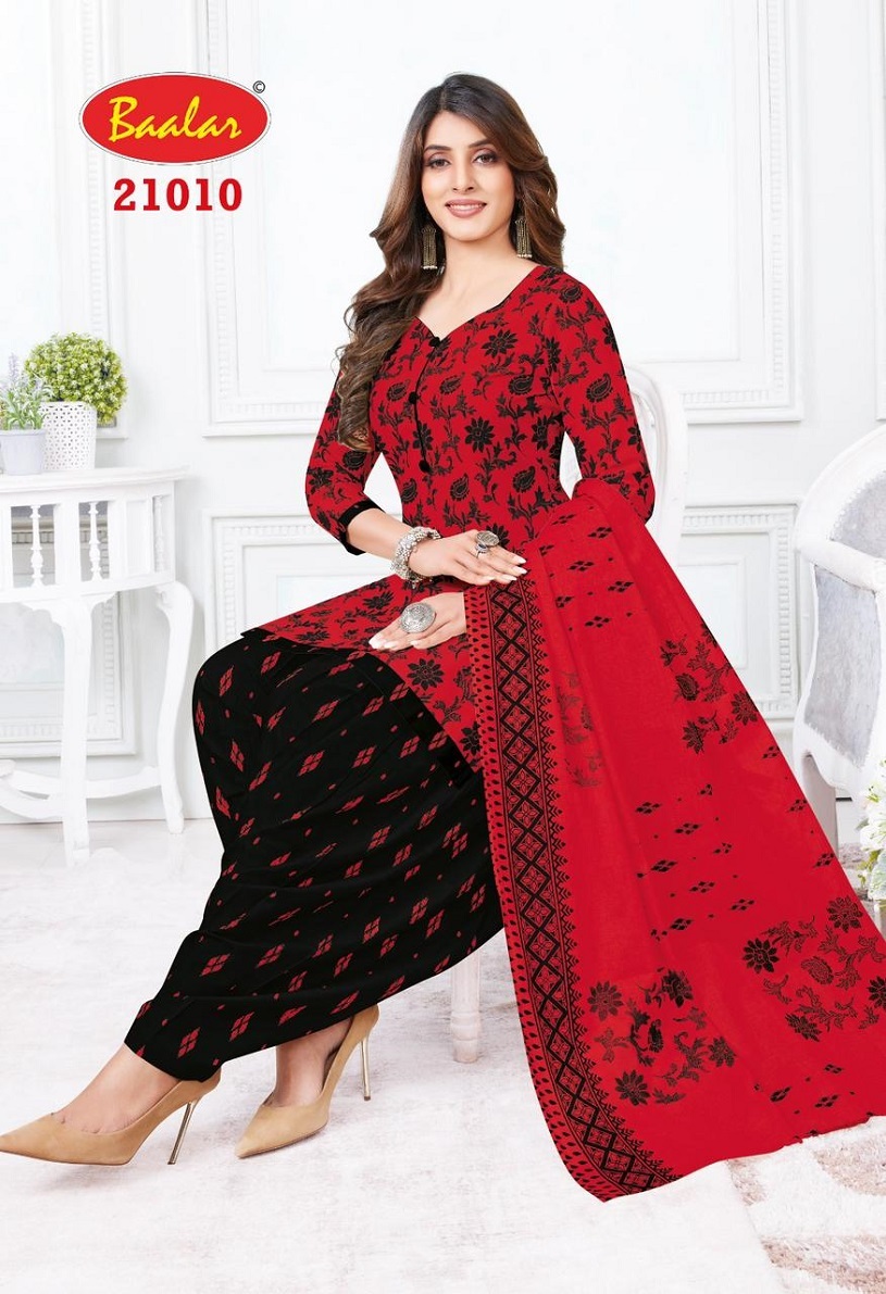 Baalar Colours Patiyala  Dress Material