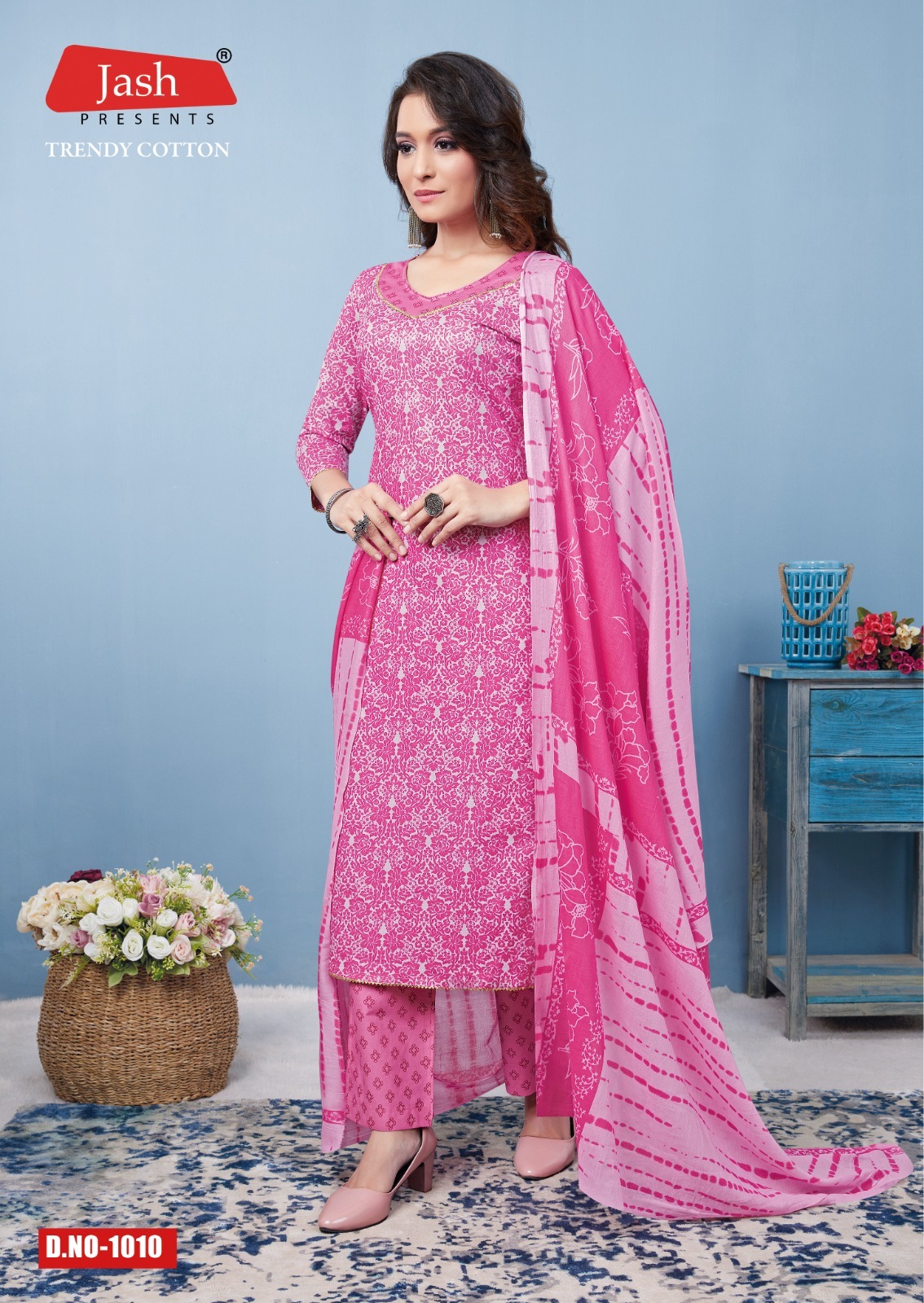Jash Trendy Cotton Vol-1 Kurti Pant With Dupatta