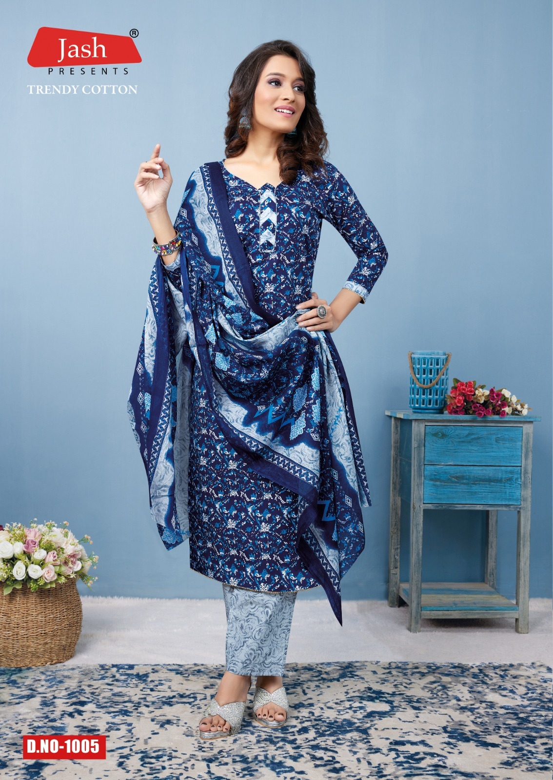 Jash Trendy Cotton Vol-1 Kurti Pant With Dupatta