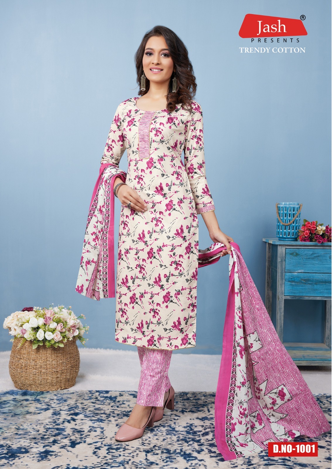 Jash Trendy Cotton Vol-1 Kurti Pant With Dupatta