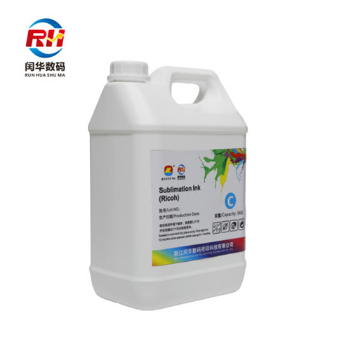 Coral Blue Professional Sublimation Ink For Ricoh Printer Polyester