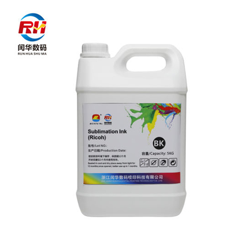 Black Top Tier Sublimation Ink Long Lasting For Ricoh Printhead