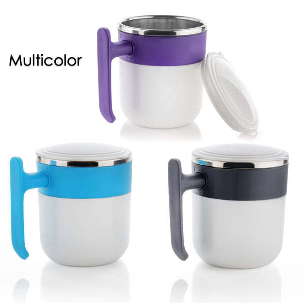 STAINLESS STEEL LID COVER HOT COFFEE/TEA MUG HOT INSULATED DOUBLE WALL STAINLESS STEEL  COFFEE AND MILK CUP WITH LID   COFFEE CUP