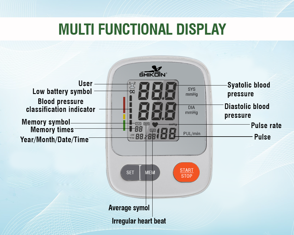 SK015C Digital Automatic Blood Pressure Monitor