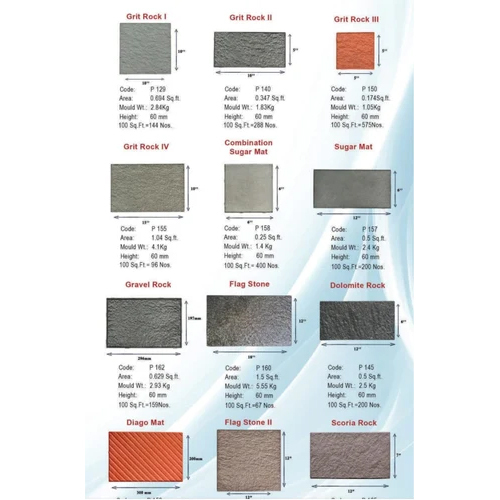 Rubber Moulds For Concrete Tile