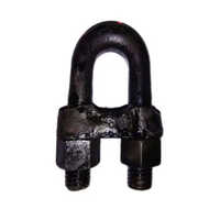 Wire Rope Clamp - Stainless Steel, 5.5 X 3.9 X 3.1 Inches, Black Finish, Corrosion Resistant, Polished Pulley Surface