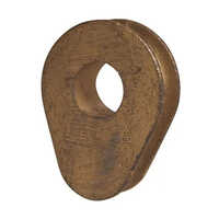 Solid Wire Rope Thimble - Mild Steel, 25mm Size, Brown Color, Polished Surface Treatment | Industrial Usage, Different Sizes Available