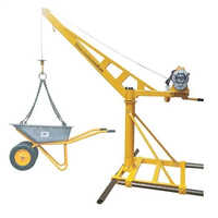 Construction Monkey Hoist Lift - Color: Yellow
