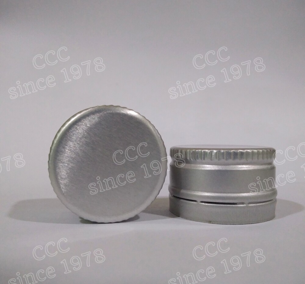 ROPP Cap - 28mm Aluminium Gold/Silver Finish | High-Quality Twist-Off Closure