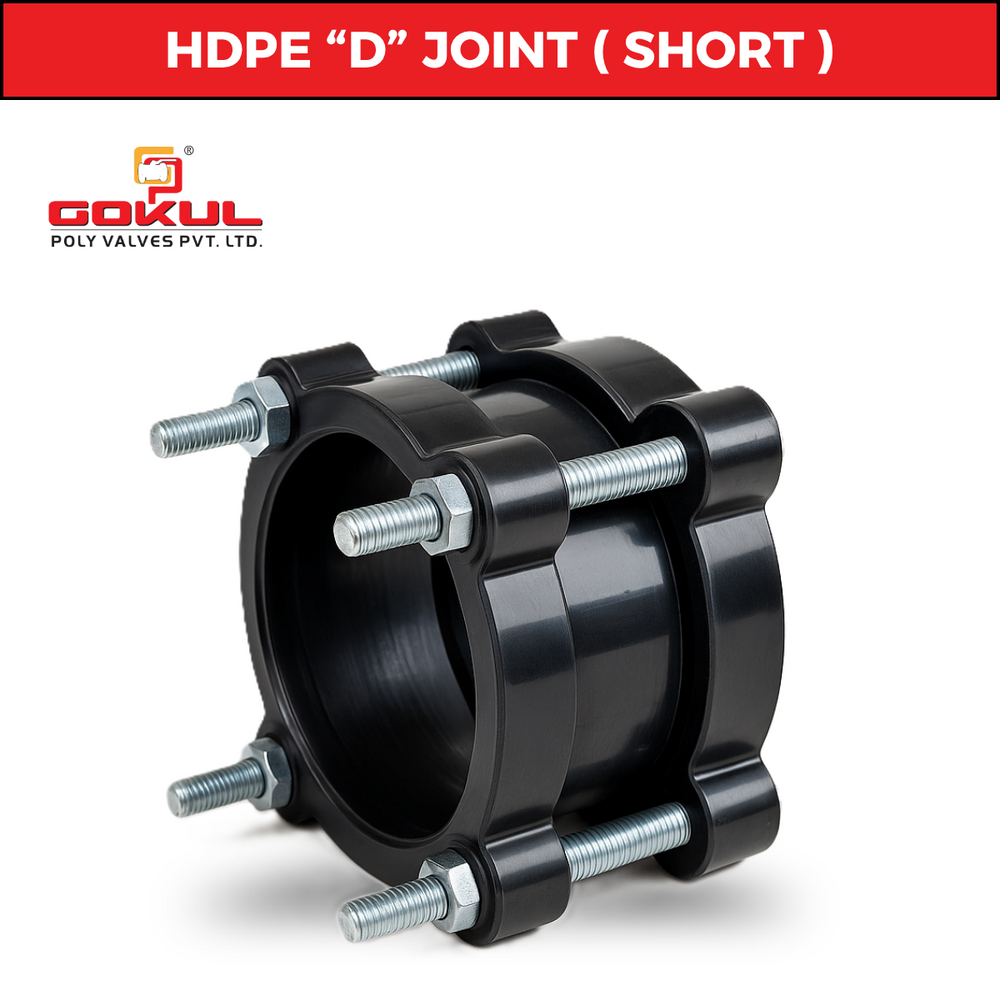 Hdpe D Joint - Color: Black