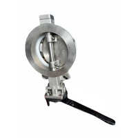 Stainless Steel Butterfly Valve - Color: Silver