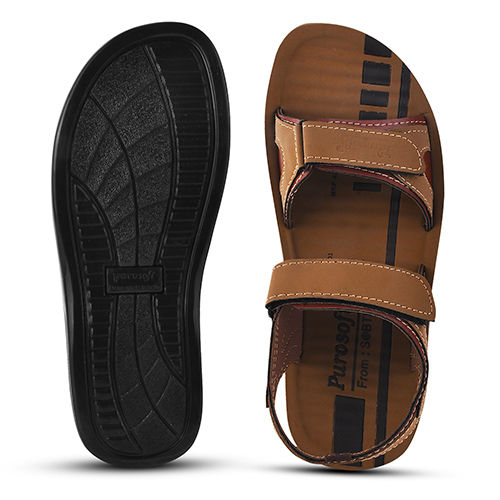 Leather Men Brown Sandal