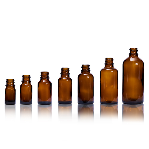 5  to 100 ML Amber Glass Dropper Bottles