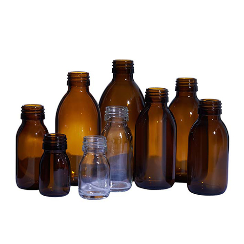 Brown Syrups Glass Bottles