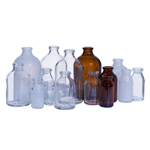 Round Antibiotics Glass Bottles And Jar