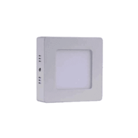 Led Surface Panel Light - 6w Prime Sq (ww) | Pmma Lgp, Uniform Eye-friendly Light, Plastic Construction, Surface Mount Design