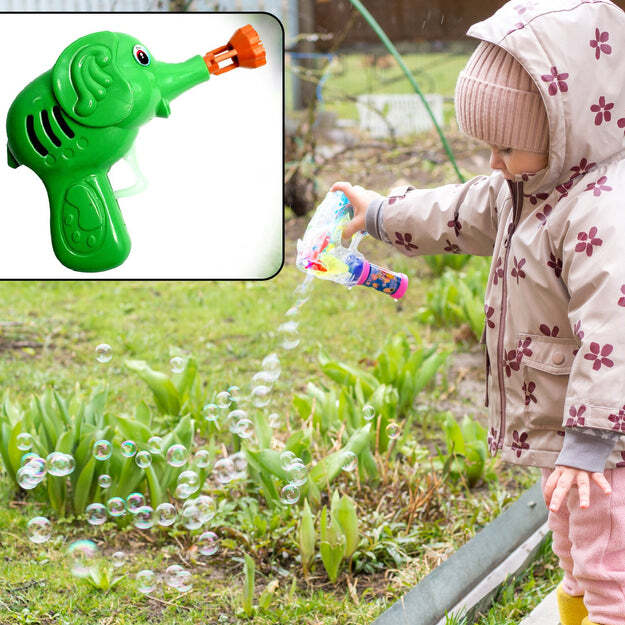 BUBBLE GUN ELEPHANT HAND PRESSING BUBBLE GUN TOY