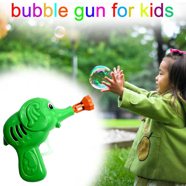 BUBBLE GUN ELEPHANT HAND PRESSING BUBBLE GUN TOY