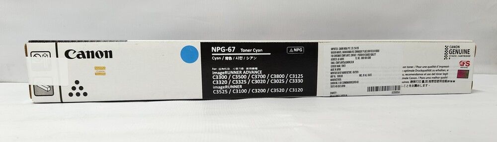 Canon NPG 67 Cyan Original Toner Cartridge