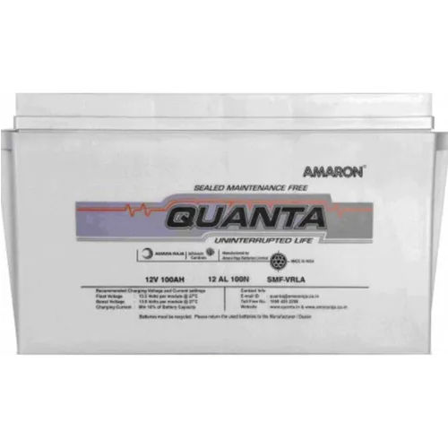 Amaron 12 Al100N Quanta Smf Battery Battery Capacity: 81 A   100Ah Ampere-Hour  (Ah)