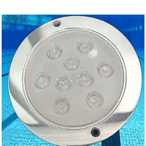 LED Swimming Pool Surface Mount Light Steel Body - 12W (RGB)