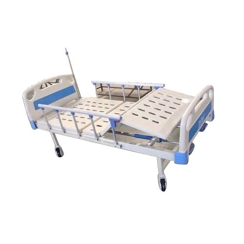 Electronic Full Fowler Bed - Color: White-Blue