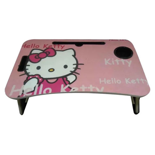 Hello Ketty Printed Foldable Laptop Table - Assembly: No Assembly Required