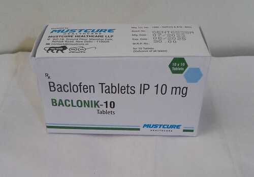 Baclonik 10 Ingredients: Baclofen 10mg