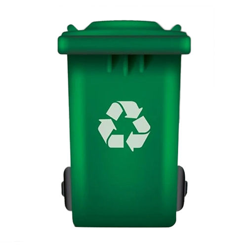 Green 240 Litre Hdpe Garbage Bin