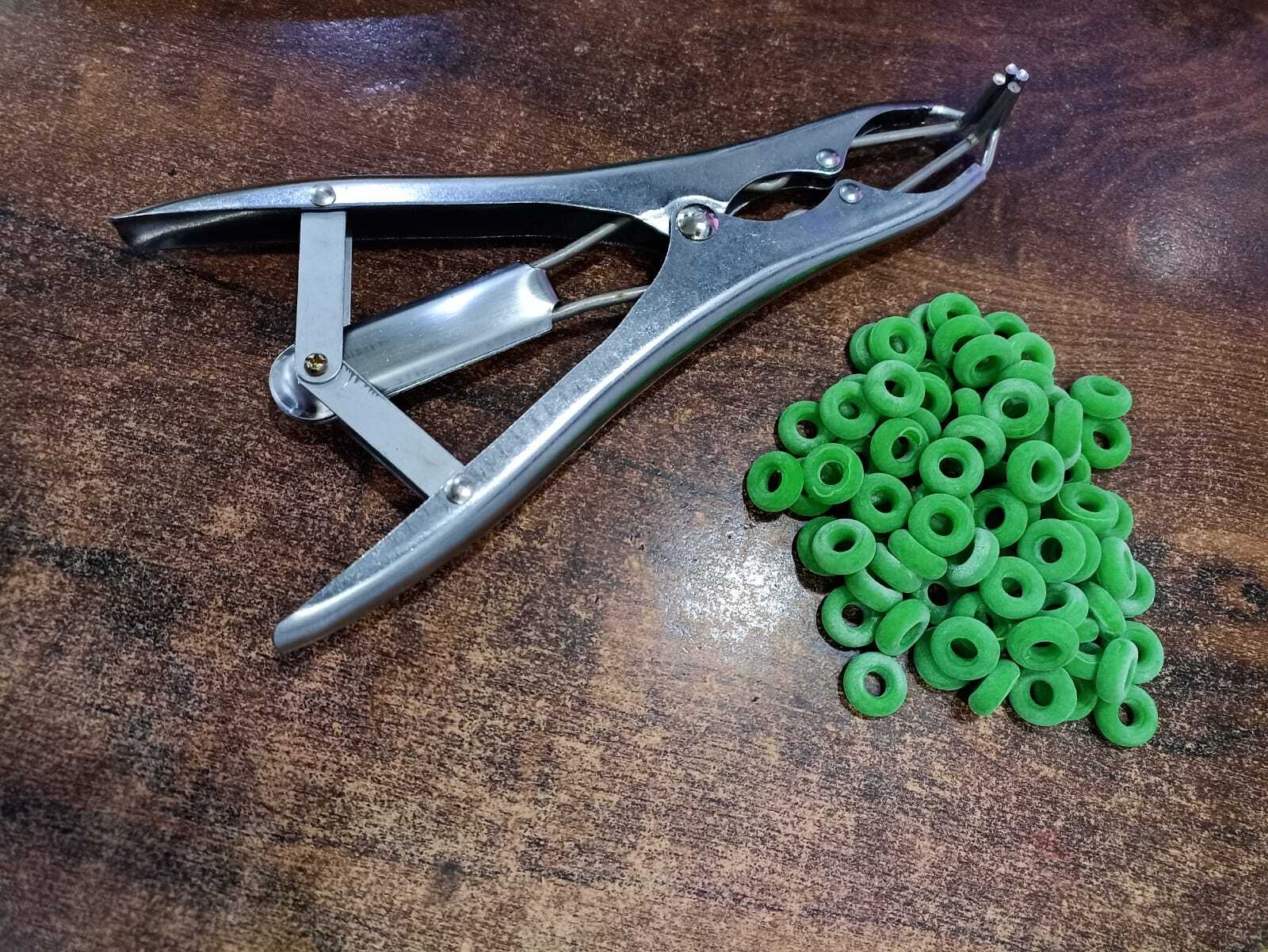 RING CASTRATOR WITH 100 RINGS ( SS )