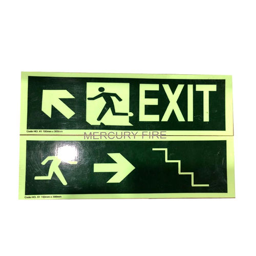 Emergency Exit Signage Body Material: Stainless Steel