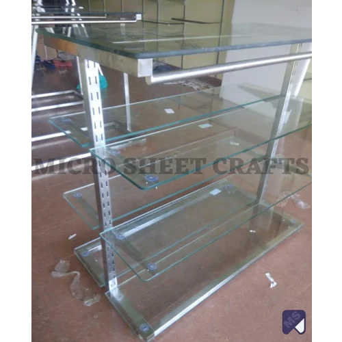 Glass Display Rack At Best Price In Delhi Delhi Micro Sheet Crafts 