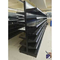 Micro Sheet Gondola Shelving Unit - Color: Black