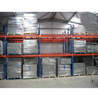Push Back Pallet Rack - Color: Blue